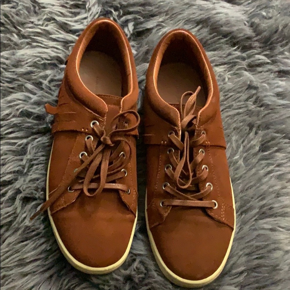 Zara suede sneakers; size 8